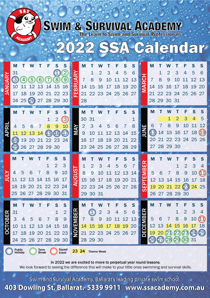 2022 SSA Calendar